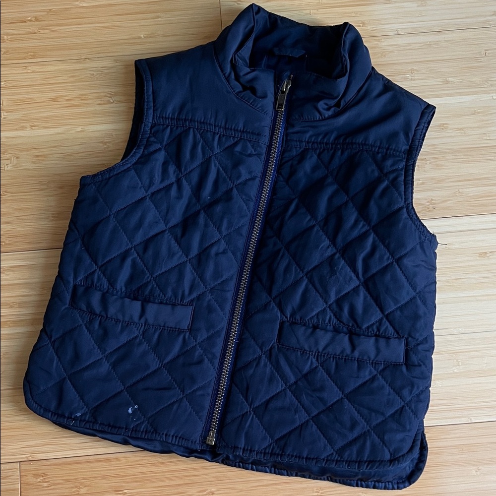 Crewcuts Navy Quilted Vest
